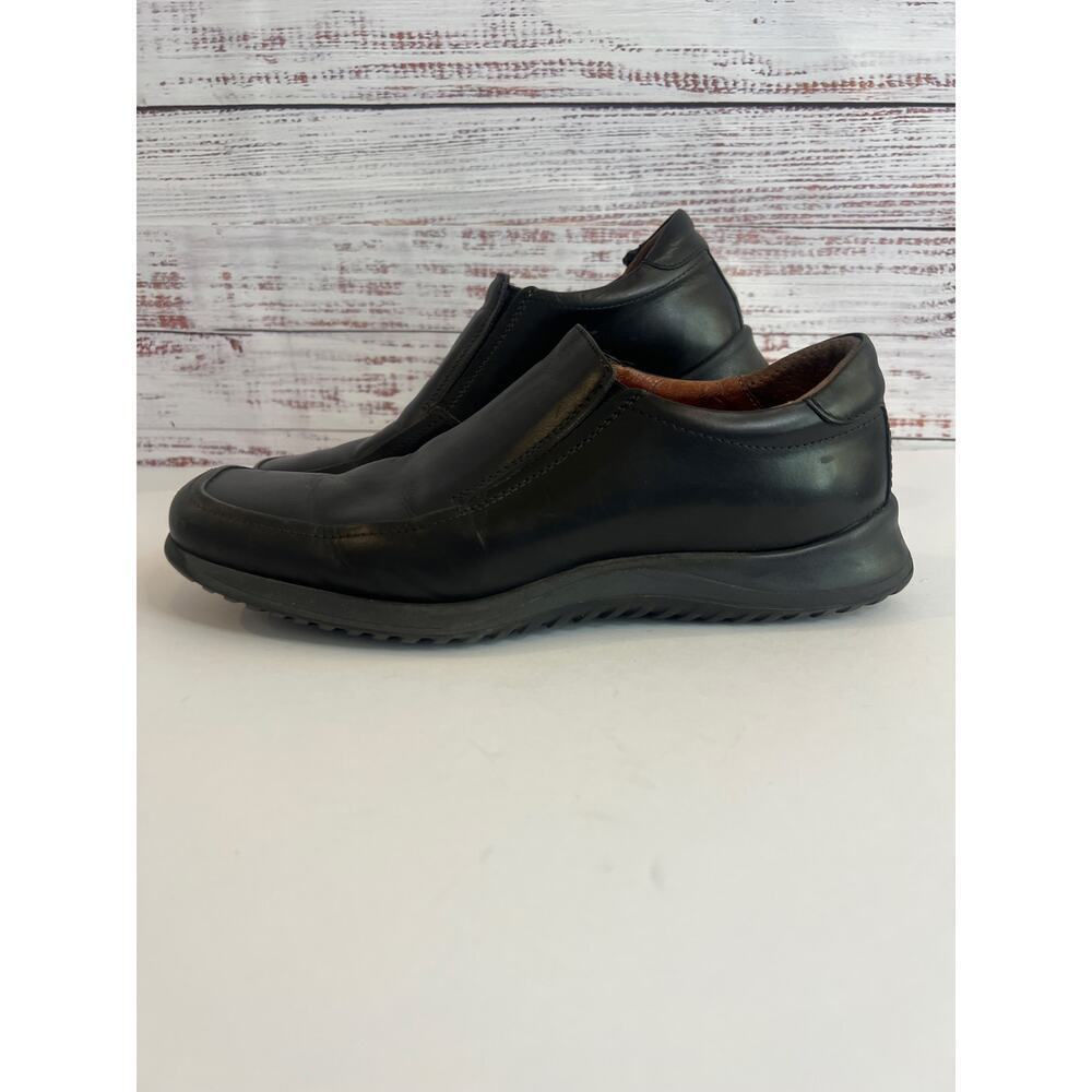 Bacco Bucci Men’s slip-on loafers shoes Black Made in Italy Size 9